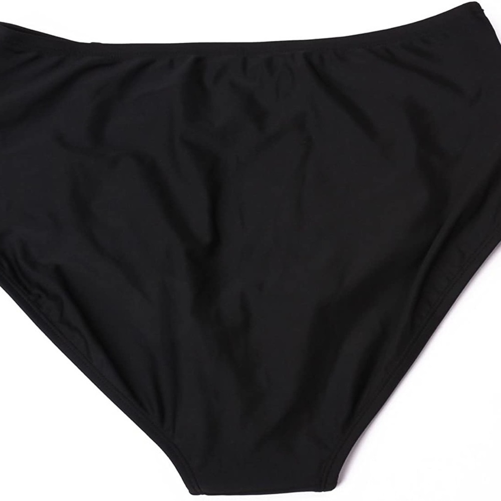 RELLECIGA Women's Strappy High Waisted Bikini Bottom Full Coverage Swim Briefs - Picture 5 of 12